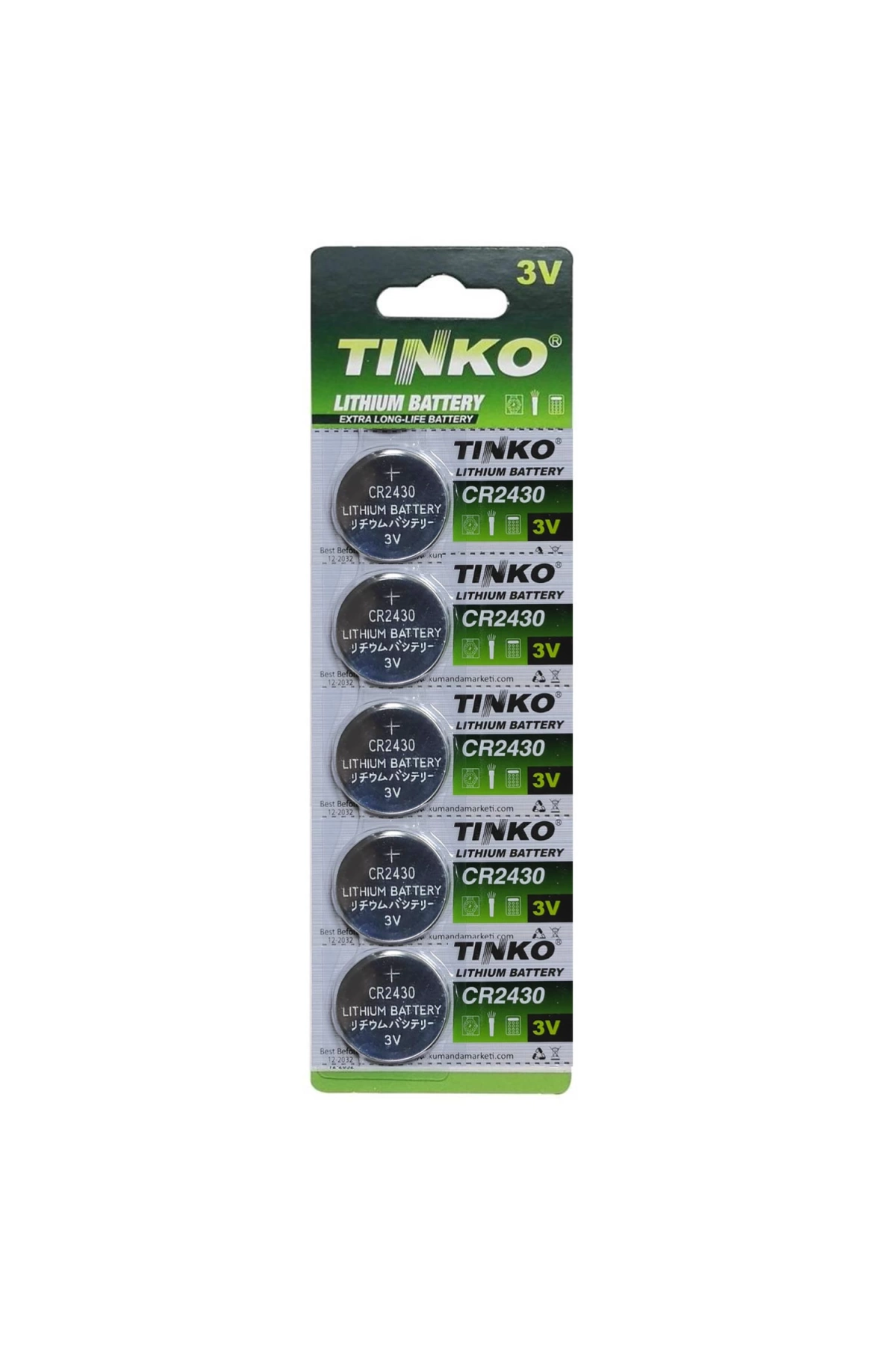 Tinko Pil Düğme 2430 3v 5li Paket