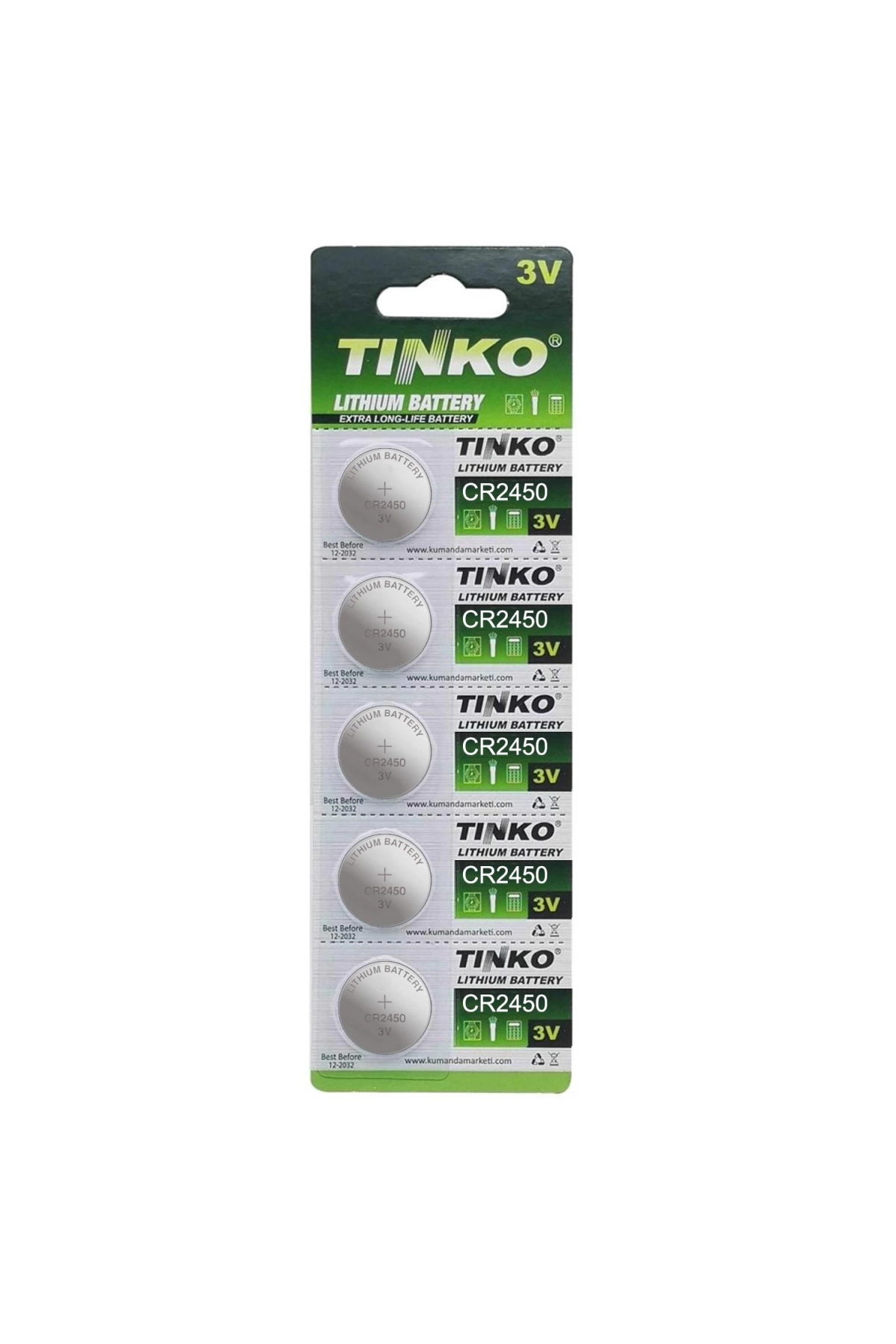 Tinko Pil Düğme 2450 3v 5li Paket