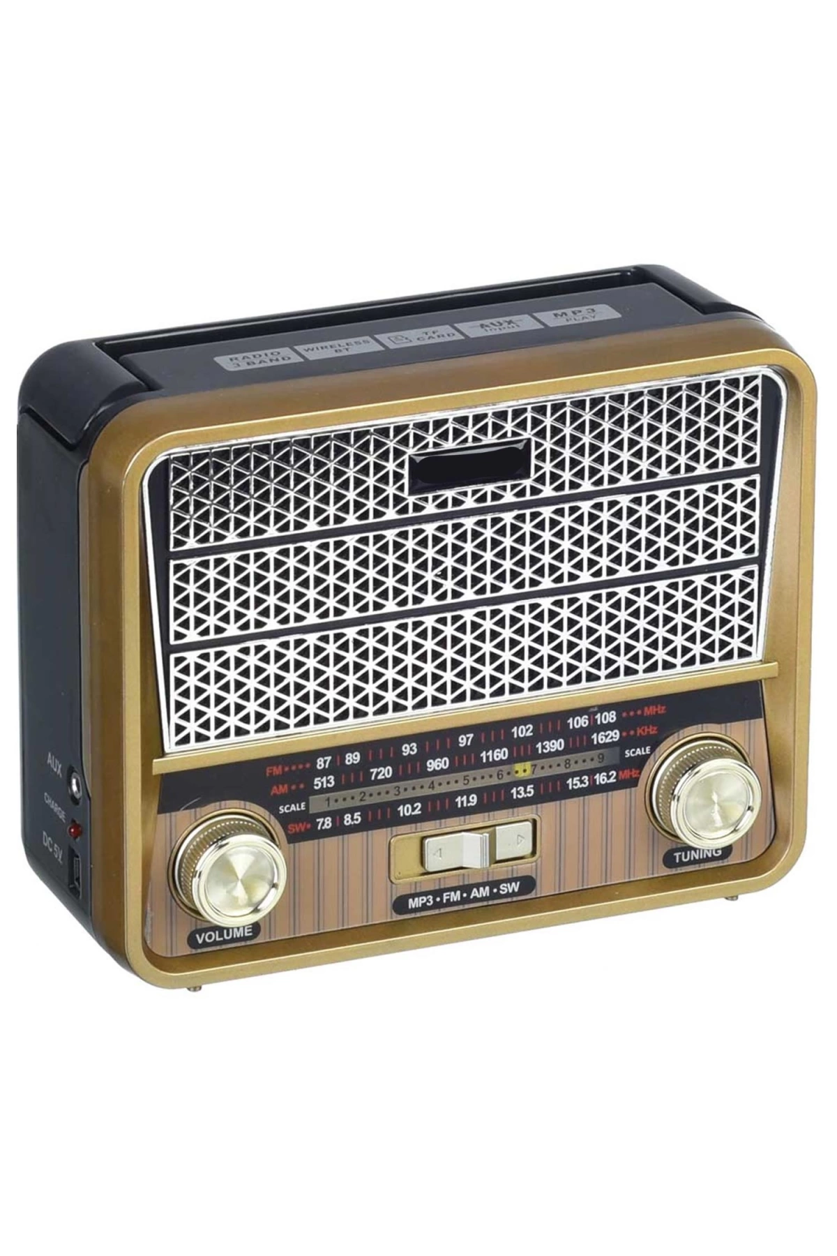 Radyo Nostalji Şarjlı Pilli Bt/usb/sd/aux Cameron Cm-1967bt