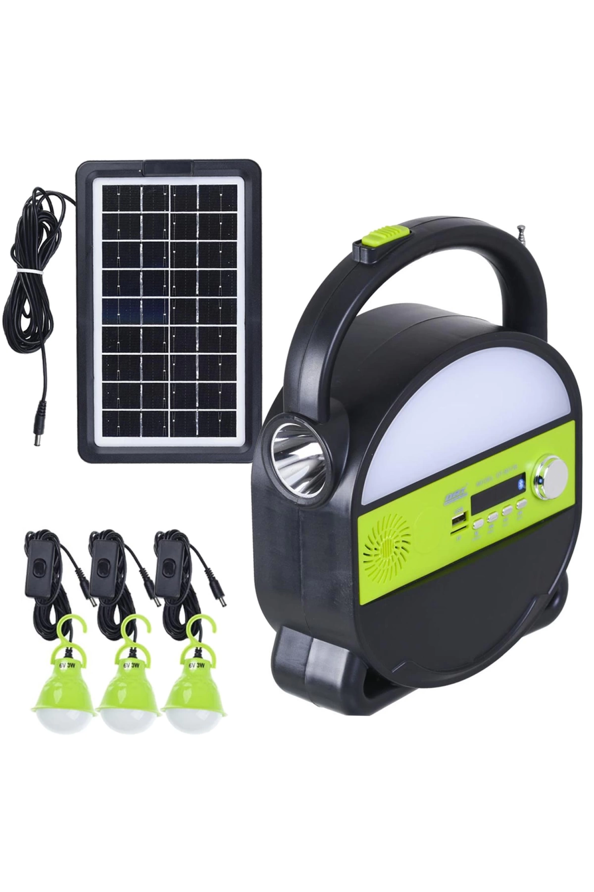 Dat Dt-9017b Solar Kamp Lambası Acil Durum Işığı Şarjlı