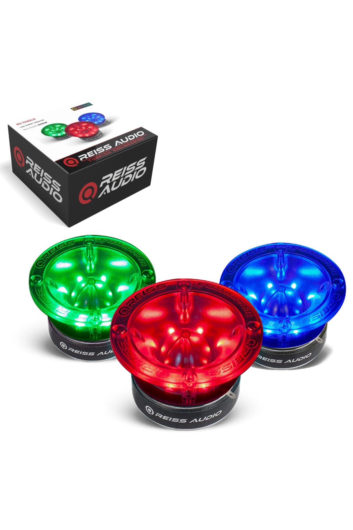 Reıss Audıo Rs-ta92ld Tweeter Bullet 12cm 600 Watt Rgb Ledli 1 Adet