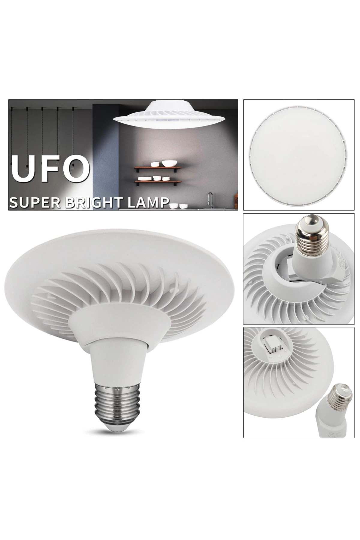 Netfen E-006 Led Ampul Ufo Beyaz 220v 30w E27