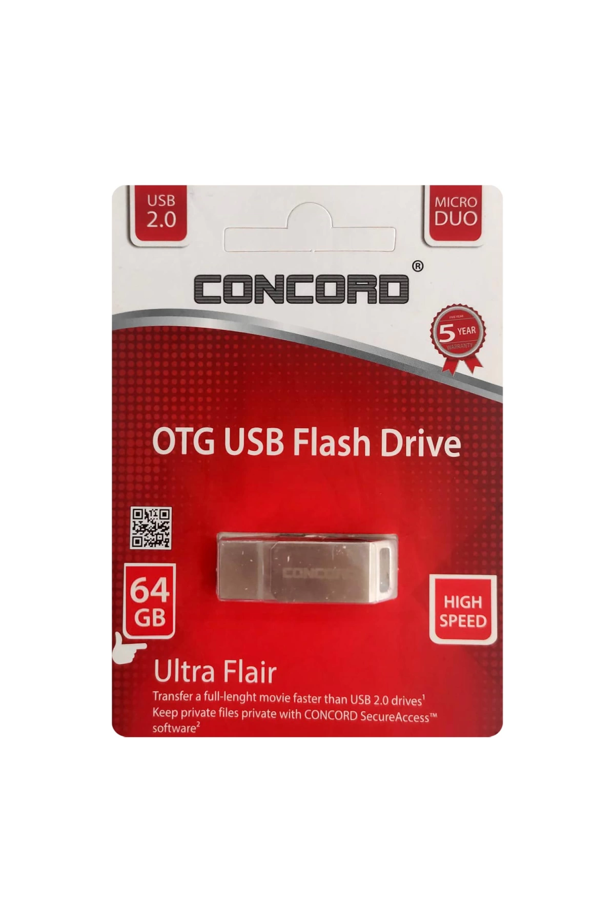 Concord C-otg64 Usb Flash Bellek Metal Mini 64gb Otg Micro