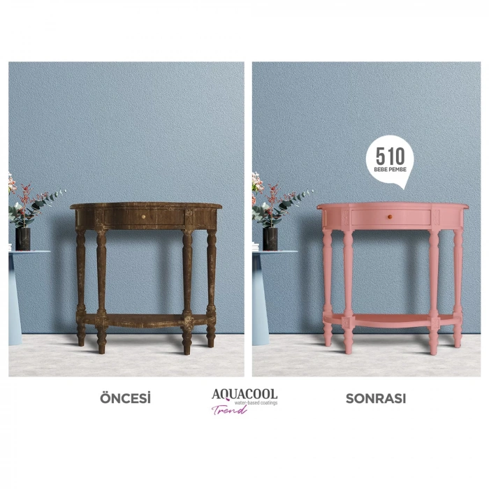 Aquacool Trend Su Bazlı Akrilik Dönüşüm Boyası 101 Beyaz 500ml