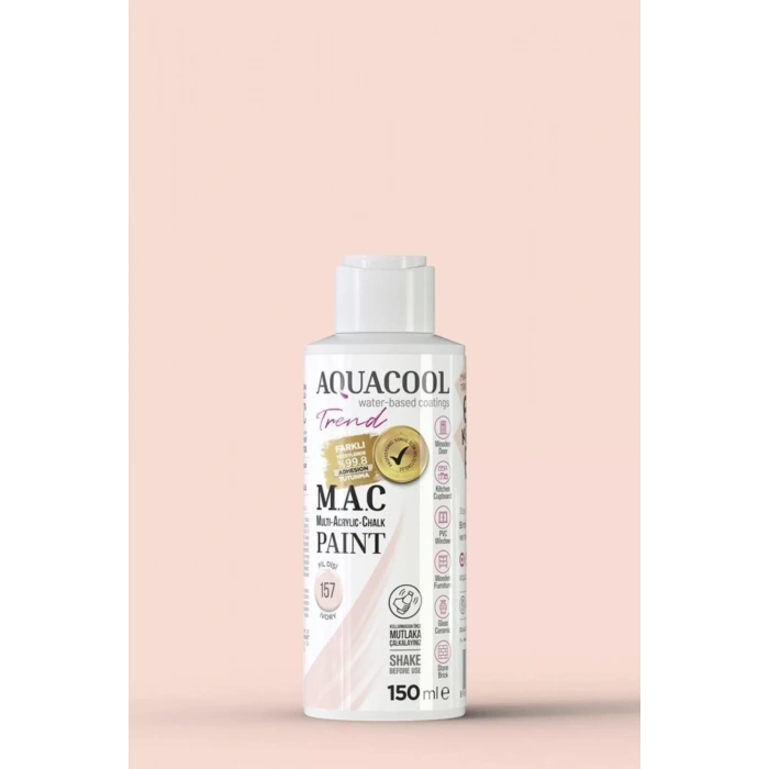 Aquacool Trend Su Bazlı Akrilik Dönüşüm Boyası 157 Fildişi 150ml