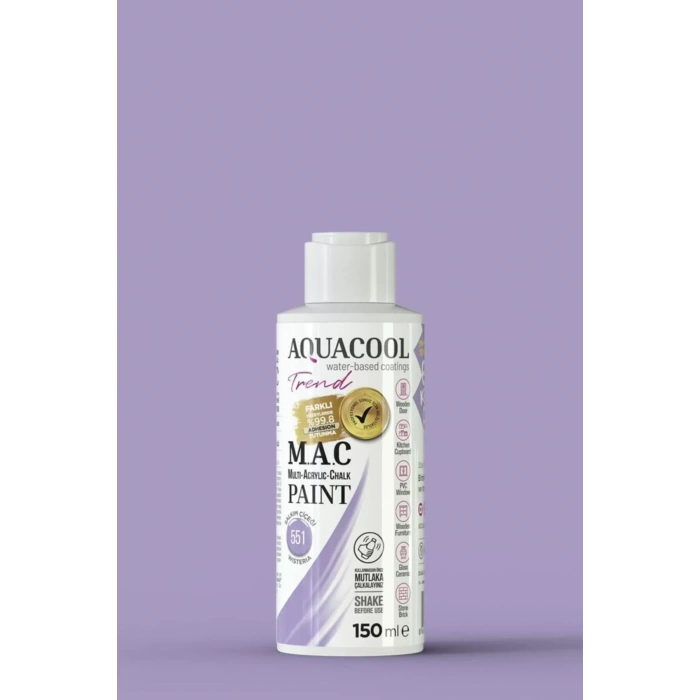 Aquacool Trend Su Bazlı Akrilik Dönüşüm Boyası 551 Salkım Çiçeği 150ml