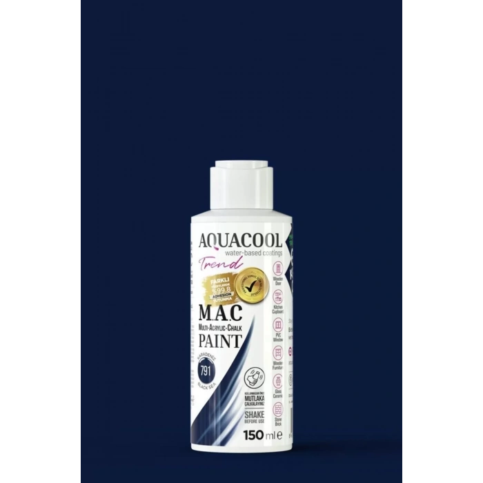 Aquacool Trend Su Bazlı Akrilik Dönüşüm Boyası 791 Karadeniz 150ml