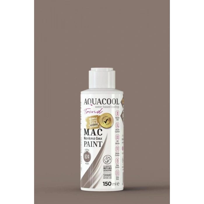 Aquacool Trend Su Bazlı Akrilik Dönüşüm Boyası 824 Vizon 150ml
