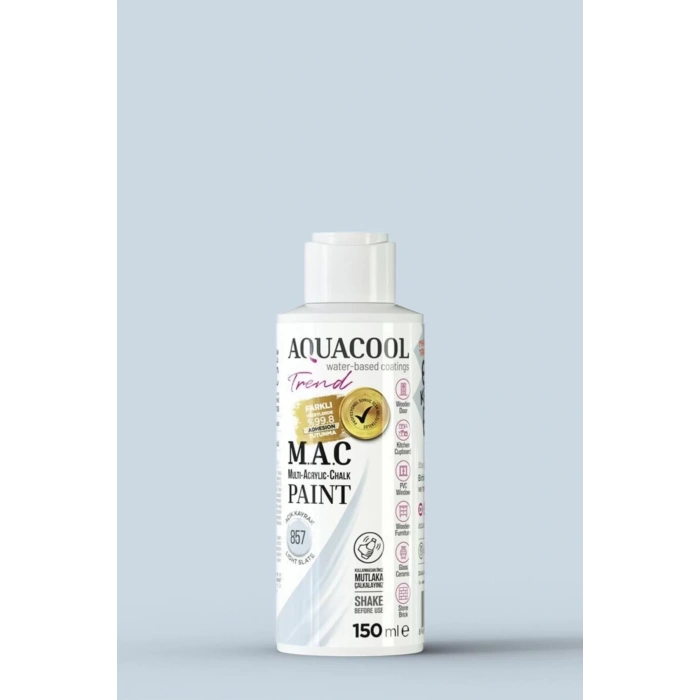 Aquacool Trend Su Bazlı Akrilik Dönüşüm Boyası 857 Açık Kayrak 150ml