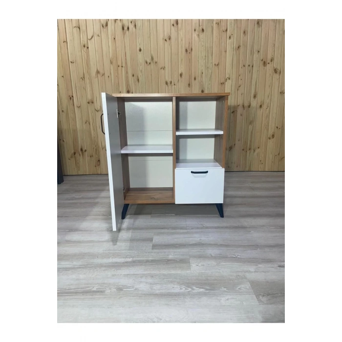 Lüx Raflı Düşer Kapak Mutfak Dolabı