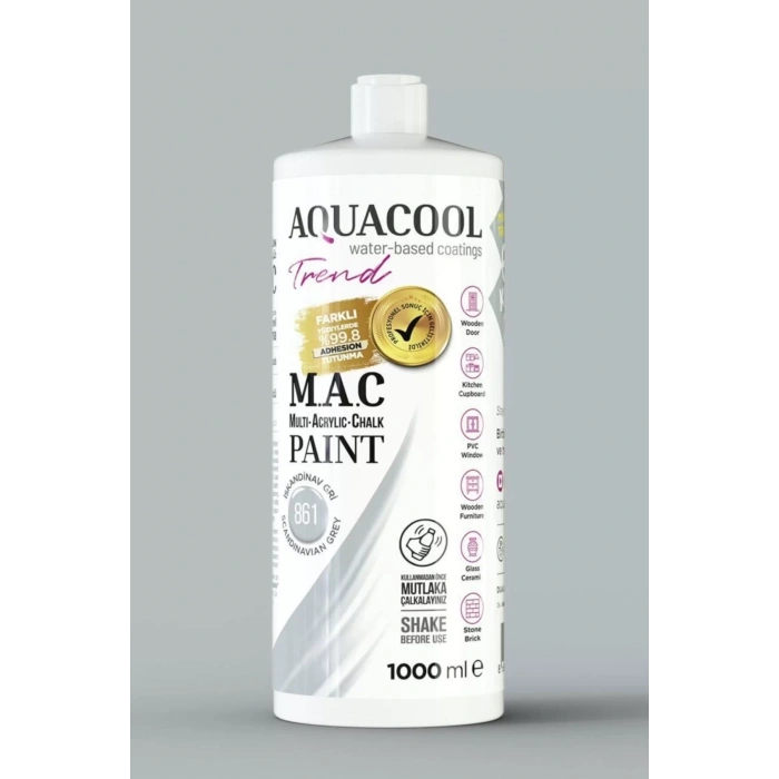 M.a.c Su Bazlı Akrilik Hoby Boyası 1000ml