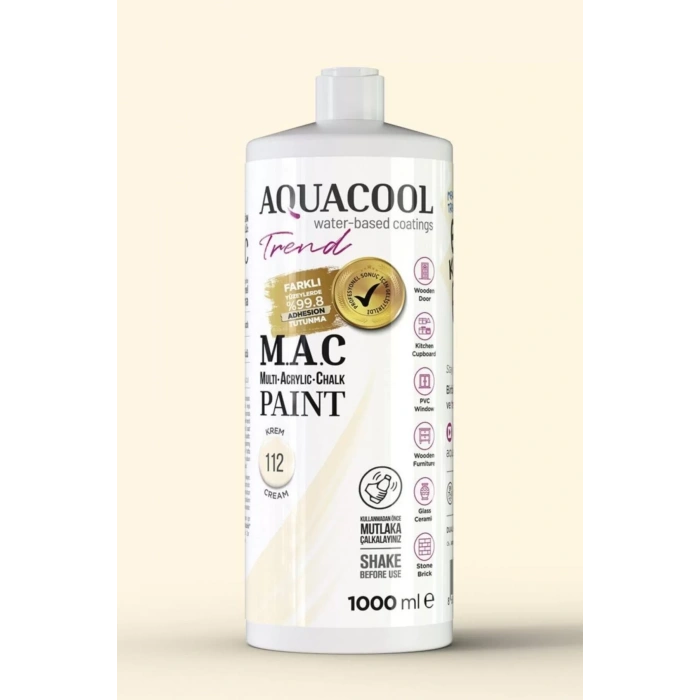 M.a.c Su Bazlı Akrilik Hoby Boyası 1000ml