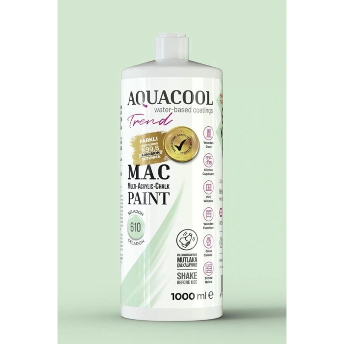 M.a.c Su Bazlı Akrilik Hoby Boyası 1000ml