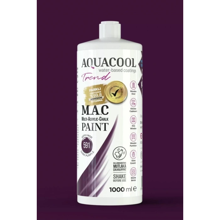M.a.c Su Bazlı Akrilik Hoby Boyası 1000ml