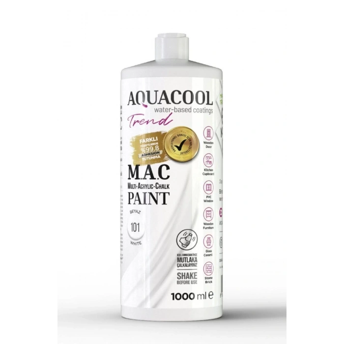 M.a.c Su Bazlı Akrilik Hoby Boyası 1000ml
