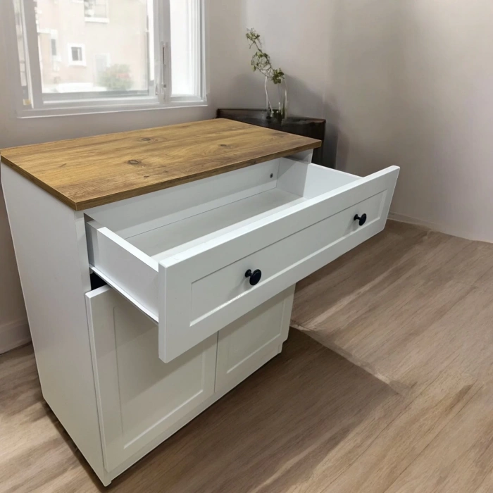 Modern Kahve Köşesi Ahşap - Beyaz