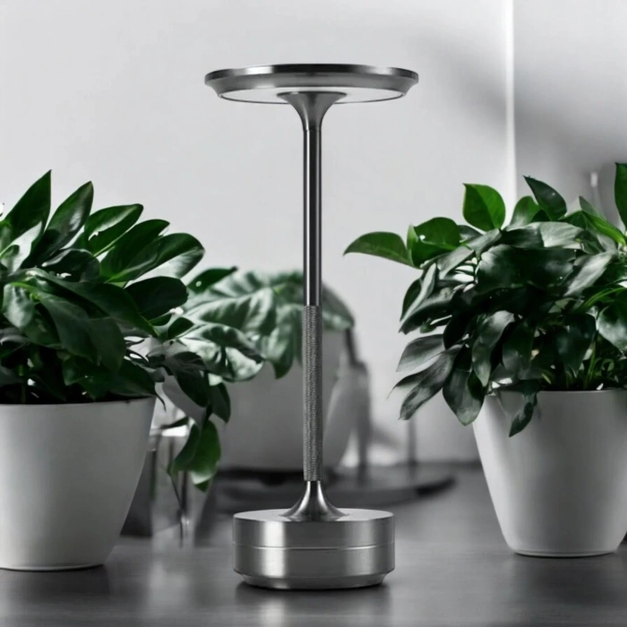 Toronto Şarjlı Dokunmatik Platin Masa Lambası 3 Renk Işık