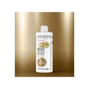 Aquacool Trend Su Bazlı Akrilik Dönüşüm Boyası Metalik Renk 908 Antik Altın 500ml