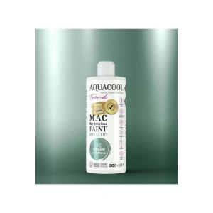 Aquacool Trend Su Bazlı Akrilik Dönüşüm Boyası Metalik Renk 912 Yeşim 500 ml