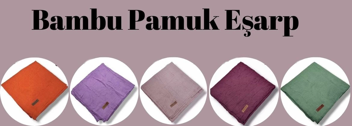 bambu pamuk eşarp