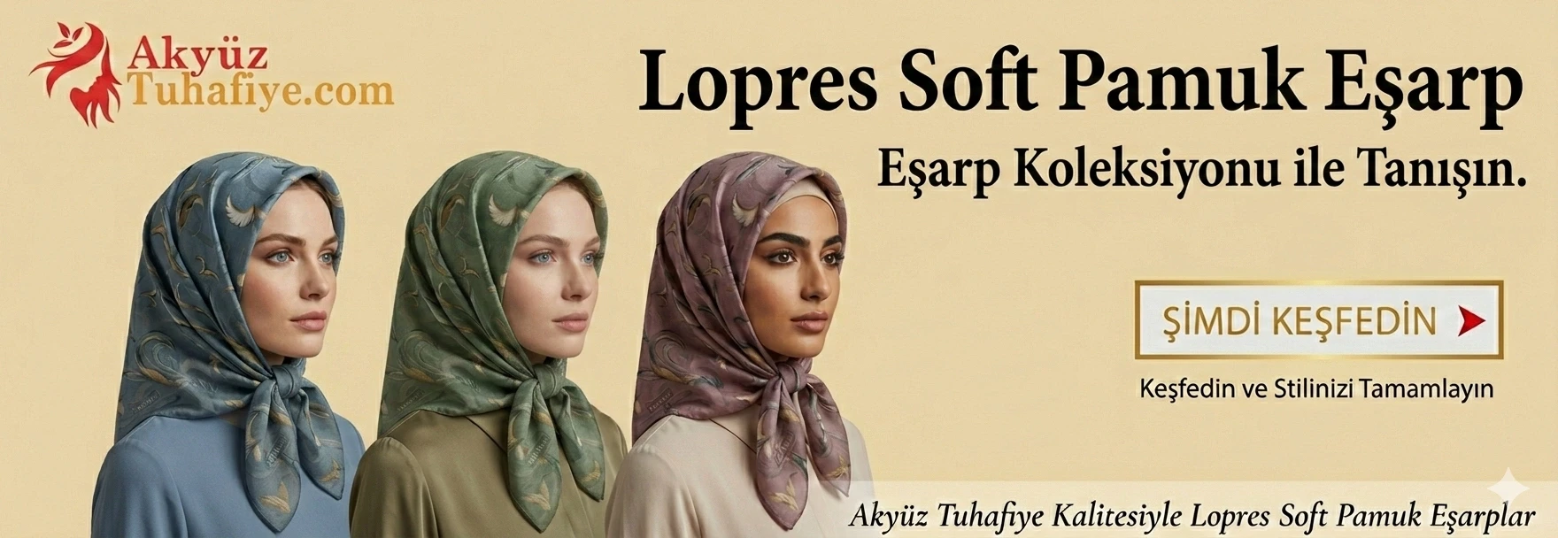 Lopres Soft Pamuk Eşarp
