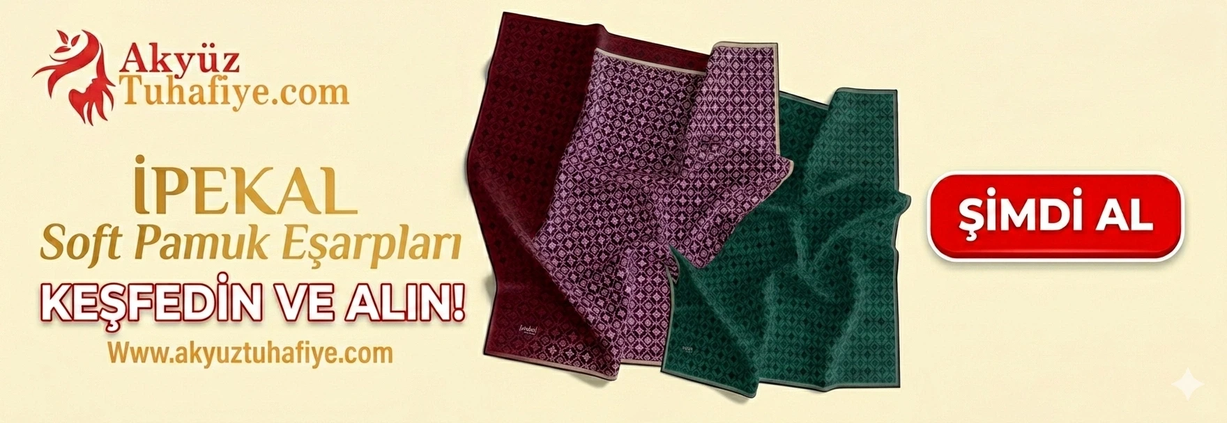 İpekal Soft Pamuk Eşarp Modelleri