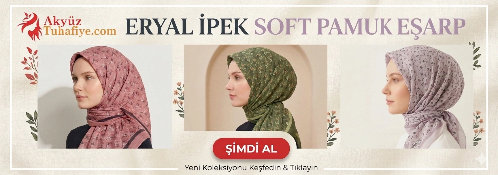 Eryal İpek Soft Pamuk Eşarp