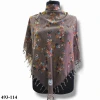 Naz İpek Desenli Sökme Boncuklu Eşarp 493-114