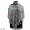 Naz İpek Desenli Sökme Boncuklu Eşarp 493-115