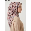 Dolce Life Desenli Sökme Boncuklu Eşarp 529-114