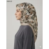 Moon Scarf Desenli Bambu Pamuk Eşarp 1010-122