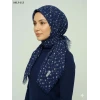 Eyfel Desenli Dimi Pamuk Eşarp (Lacivert- A. Vizon Serisi) 1013-113
