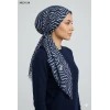 Eyfel Desenli Dimi Pamuk Eşarp (Lacivert- A. Vizon Serisi) 1013-114