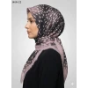 Dolce Cool Desenli Flamlı Pamuk Eşarp 1015-122