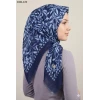 Huzurlu İpek Desenli Flamlı Pamuk Eşarp 1021-122