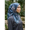 Moon Scarf Soft Pamuk Eşarp (Siyah Petrol) 1032-123