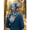Locella Soft Pamuk Eşarp (petrol) 1036-117