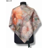 Zer Scarf Dijital Soft Pamuk Eşarp (Açık Vizon-Turuncu) 1041-119