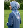 Velscarfs Soft Pamuk Parla Eşarp (İndigo Mavi) 1043-123
