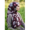 Moon Scarf Soft Pamuk Şal (bordo) 1049-121