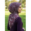 Huzurlu İpek Desenli Sökme Boncuklu Eşarp 1083-130
