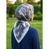 Velscarfs Soft Pamuk Parla Eşarp (Gümüş Gri) 1090-113