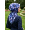 Velscarfs Soft Pamuk Parla Eşarp (Lacivert) 1091-112