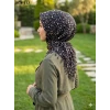 Eyfel Desenli Sökme Boncuklu Eşarp 1078-113