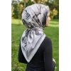Velscarfs Soft Pamuk Parla Eşarp (Gümüş Gri) 204-125