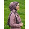 Moon Scarf Bambu Kraş Pamuk Şal (Kahve) 203-113