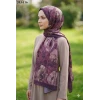 Moon Scarf Bambu Kraş Pamuk Şal (Mürdüm) 203-116