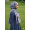 Moon Scarf Bambu Kraş Pamuk Şal (Mavi) 203-123