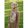 Moon Scarf Bambu Kraş Pamuk Şal (Karamel) 207-111