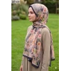 Moon Scarf Bambu Kraş Pamuk Şal (Acı Kahve) 207-115